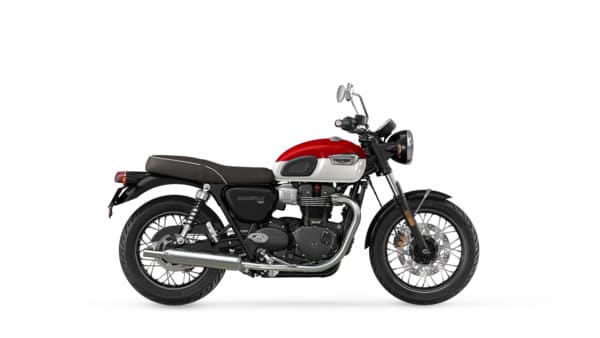 CGI of the Triumph Bonneville T100 in Carnival Red