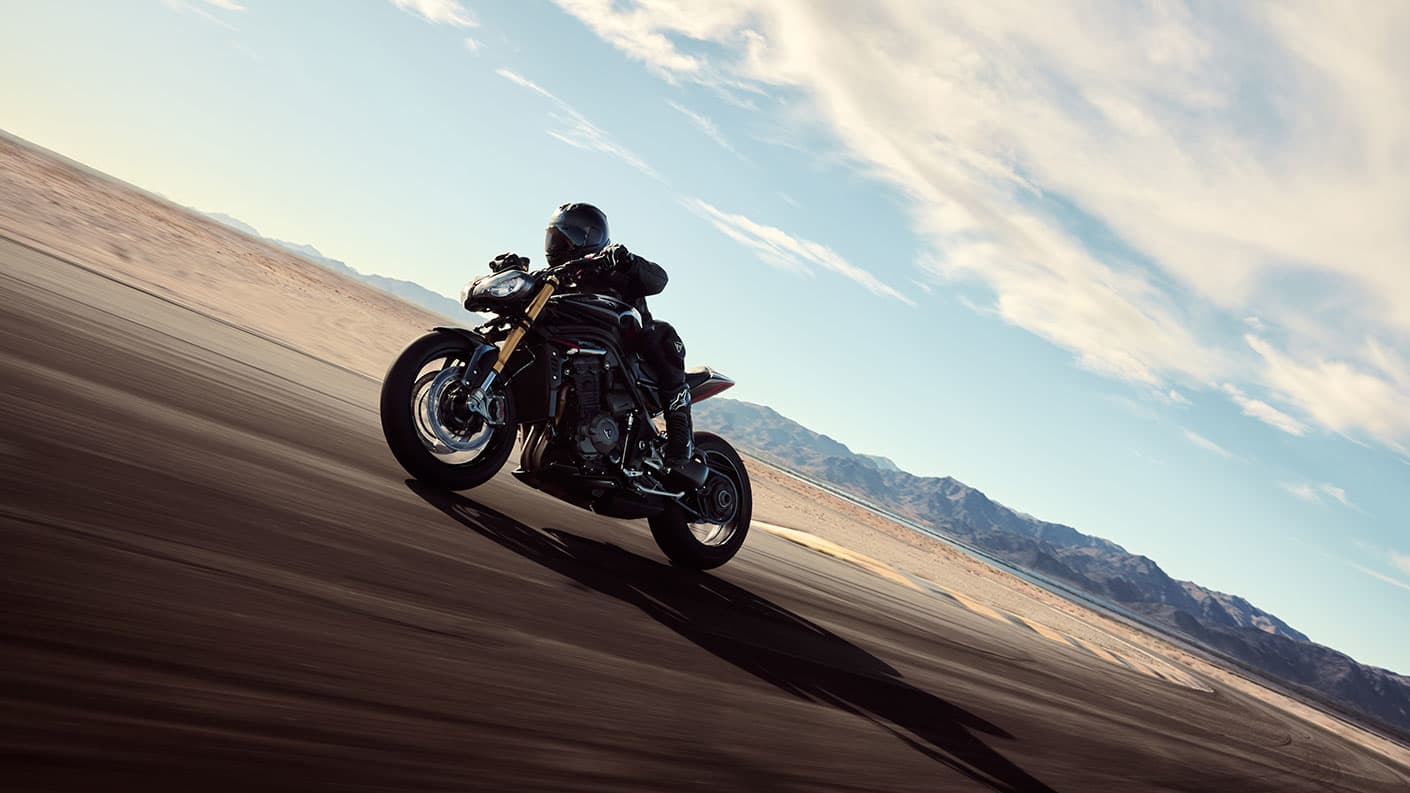 Triumph Speed Triple 1200 RS on the track